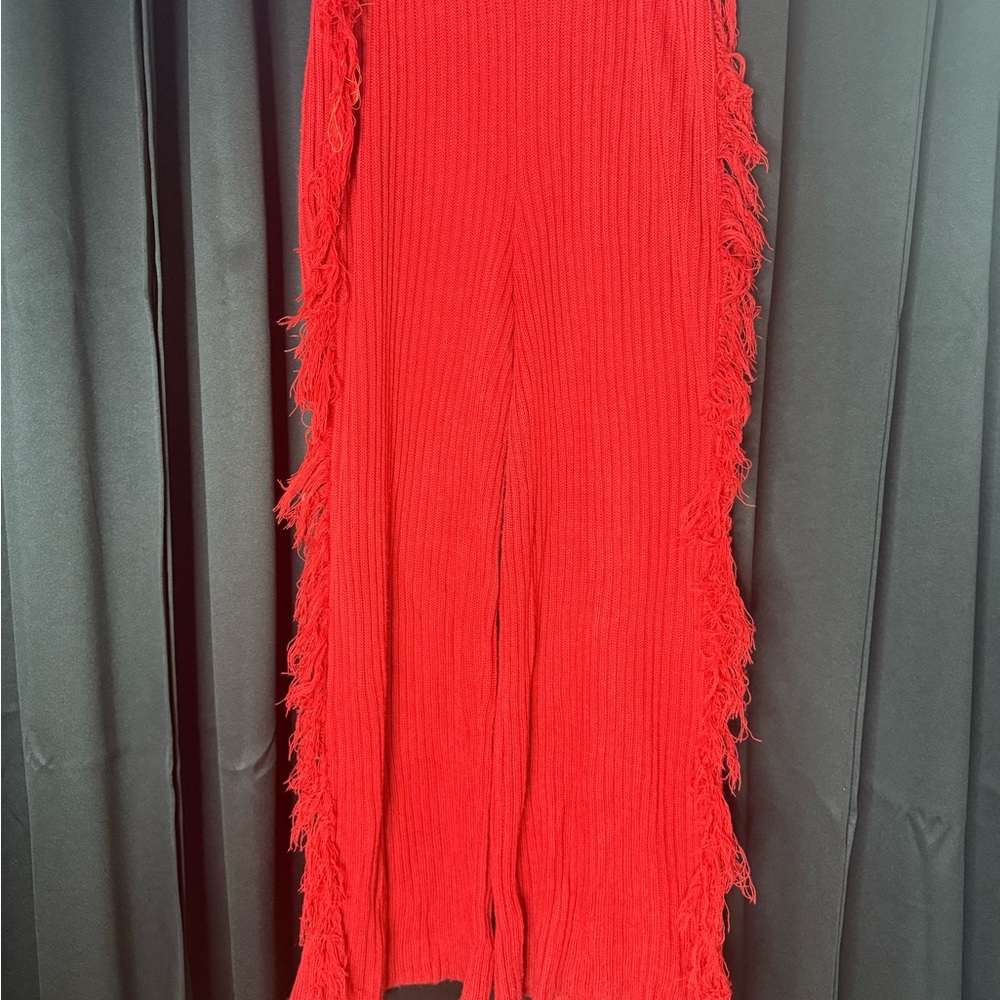 Eloquii Red Knit Pant